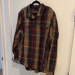 Orvis Plaid Shirt Jacket - Black, Red, Yellow